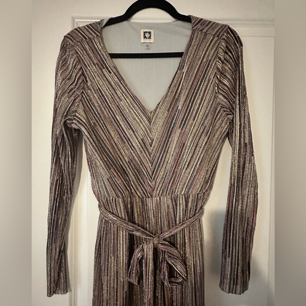 Long sleeve colorful maxi dress